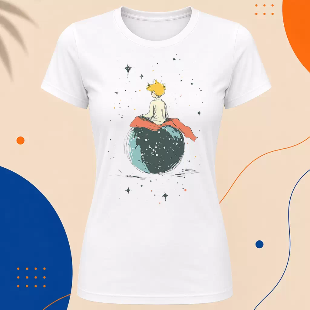 Dámské tričko - Začátek cesty - Malý princ - Le petit prince